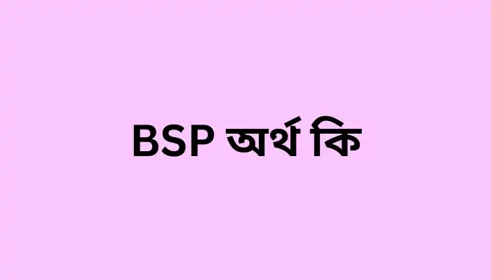 BSP অর্থ কি